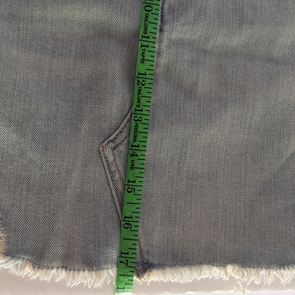 NEW Wild Fable High Rise Distressed Stretch Denim Jean Mini Skirt - Picture 11 of 11